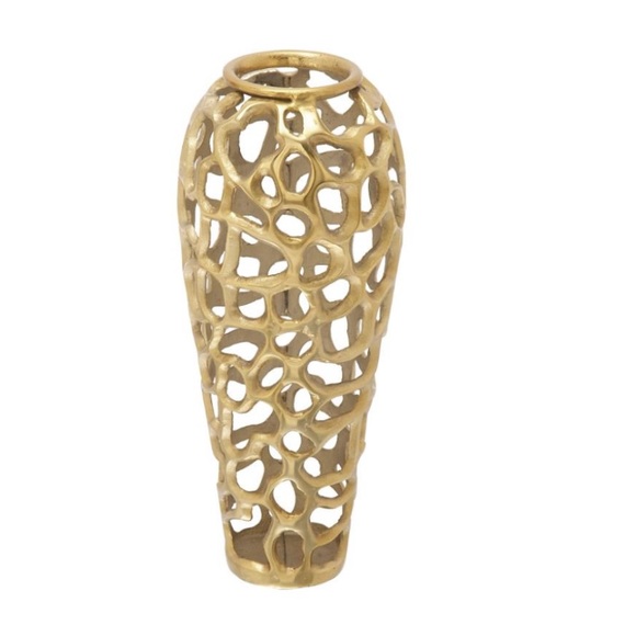 surya Other - Angad Decorative vase Metallic - Brass Hand Finished Aluminum abstract pattern